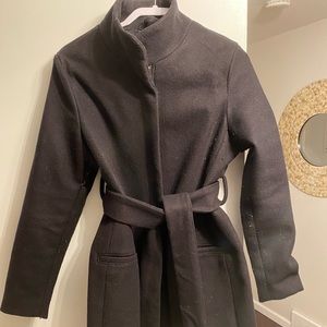 Womens Maternity Cowl neck pea coat